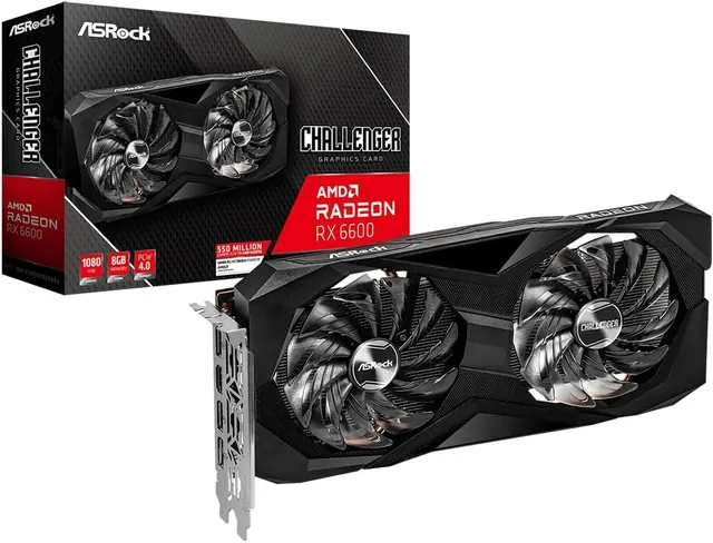ASRock RX 6600 Challenger D: 8GB GDDR6, PCIe 4.0, Dual-Fan