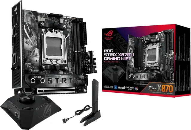 ASUS ROG STRIX X870-I GAMING WIFI: Mini ITX, AMD AM5, WiFi 7, USB4
