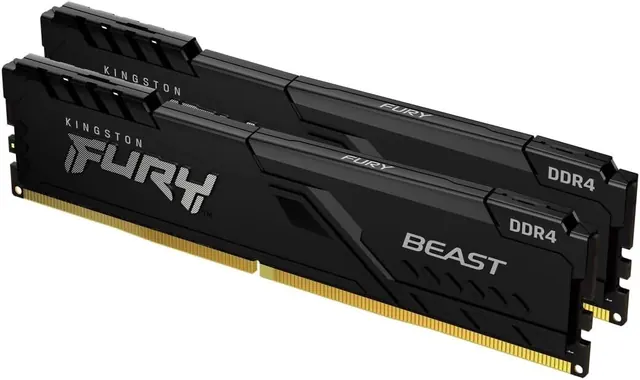 Kingston FURY Beast DDR4 Memory: 32GB (2x16GB), 3200MT/s, CL16 DIMM