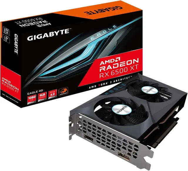 Gigabyte Radeon RX 6500 XT EAGLE: 4GB GDDR6, HDMI 2.1, DisplayPort 1.4a