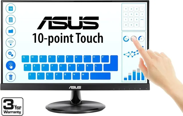 ASUS VT229H: 21.5-inch Full HD IPS 10-Point Touch Monitor, Black