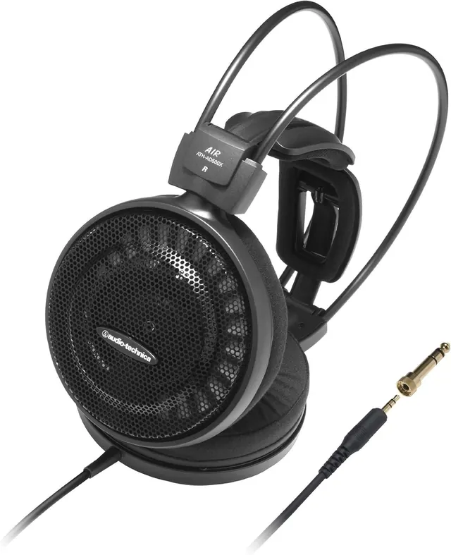 Audio-Technica ATH-AD500X Open-Air Wired Headphones with 53 mm Drivers, Black