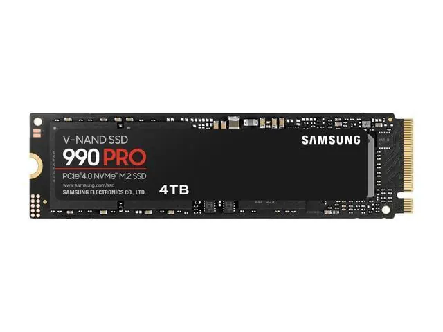 Samsung 990 PRO: 4TB, PCIe Gen4, M.2 2280 Internal SSD
