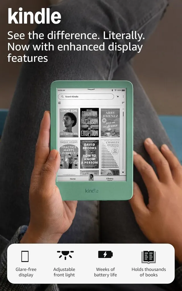 Amazon Kindle 16 GB - Lightest and Most Compact with Enhanced Features