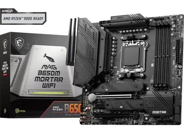 MSI MAG B650M MORTAR WIFI: Micro ATX, DDR5, Wi‑Fi 6E, 2.5G LAN