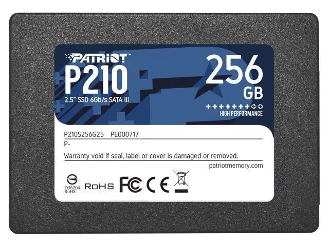 Patriot P210: 256GB, 2.5-inch, SATA III SSD