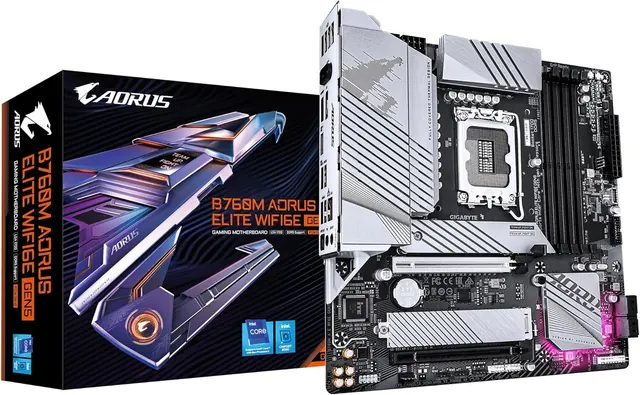 Gigabyte B760M AORUS Elite WIFI6E GEN5: DDR5, Wi-Fi 6E, PCIe 5.0