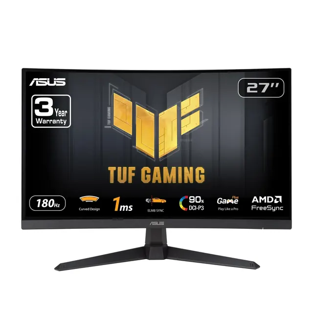 ASUS VG27VQ3B: 27-inch Full HD, 180Hz, Curved Gaming Monitor