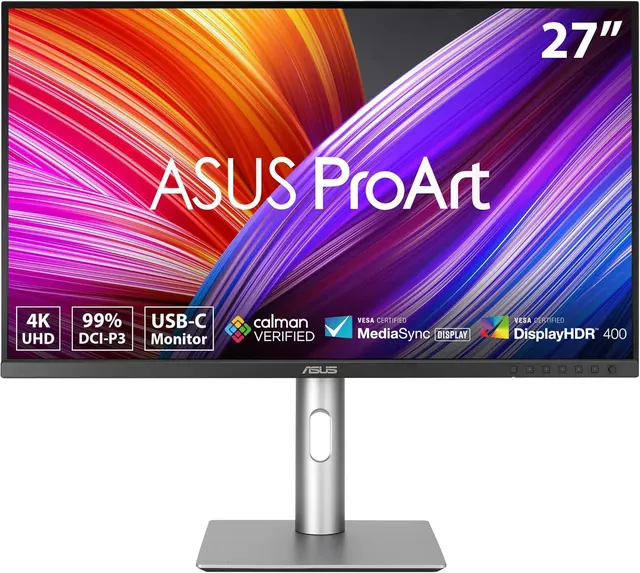 ASUS ProArt Display PA279CRV: 27-inch 4K UHD IPS Monitor, 99% DCI-P3/Adobe RGB, USB-C 96W
