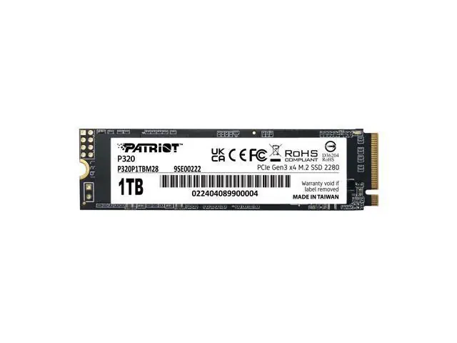 Patriot P320: 1TB, M.2 2280, PCI-Express 3.0 x4 SSD