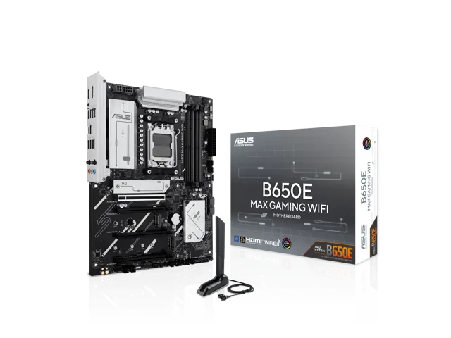 ASUS B650E MAX GAMING WIFI: ATX, AMD AM5, Wi-Fi 6E, PCIe 5.0