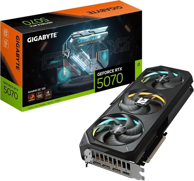 Gigabyte GeForce RTX 5070 GAMING OC 12G: 12GB GDDR7, 192-bit, PCIe 5.0