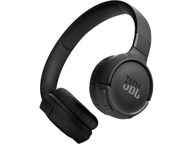 JBL Tune 520BT Wireless On-Ear Headphones with Bluetooth 5.3 and 57H Battery - Black
