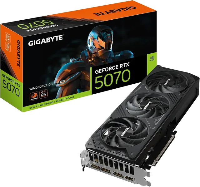 Gigabyte GeForce RTX 5070 WINDFORCE OC SFF: 12GB GDDR7, PCIe 5.0, NVIDIA SFF-Ready