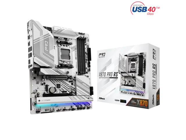 ASRock X870 Pro RS: ATX, DDR5, PCIe 5.0, USB4 Motherboard