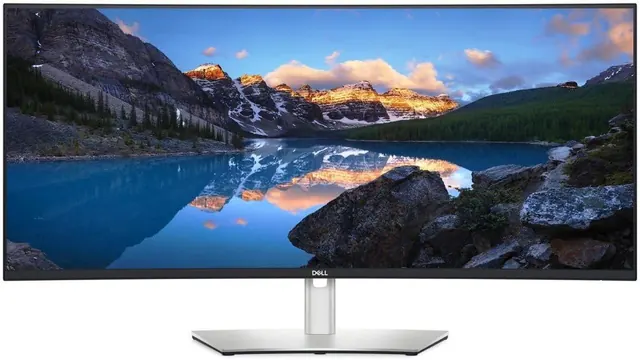 Dell U3824DW: 37.5-inch WQHD+ Curved IPS Black Monitor, USB-C 90W, Silver
