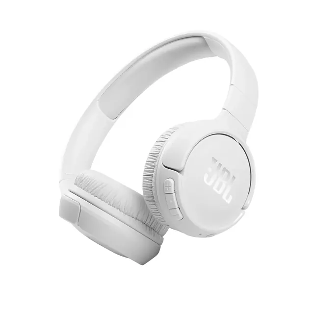 JBL Tune 510BT Wireless On-Ear Headphones - Bluetooth 5.0, 40H Battery, White