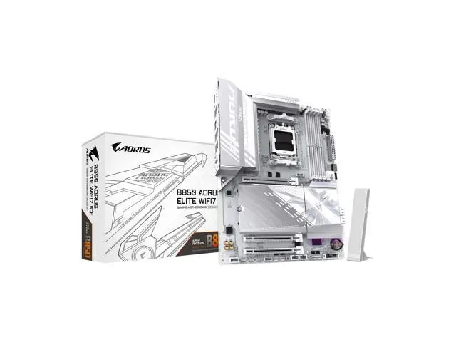 Gigabyte B850 AORUS ELITE WIFI7 ICE: ATX, AM5, DDR5, PCIe 5.0, WiFi 7