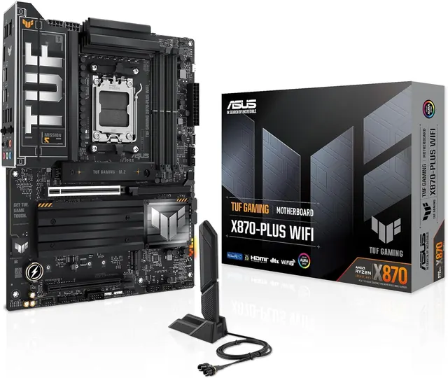ASUS TUF GAMING X870-PLUS WIFI: ATX, AM5, DDR5, PCIe 5.0, Wi-Fi 7