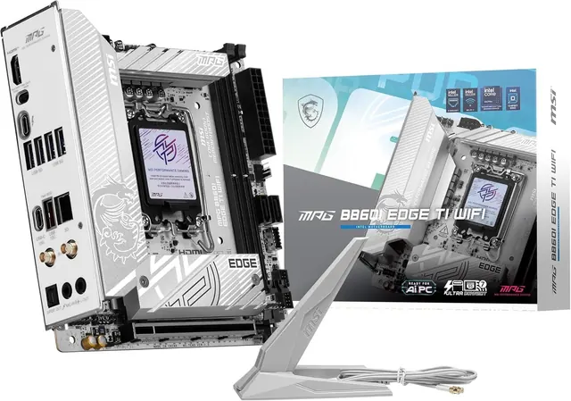 MSI MPG B860I Edge TI WiFi: LGA 1851, DDR5, Wi-Fi 7, Thunderbolt 4