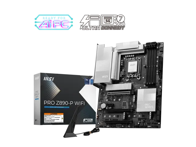 MSI PRO Z890-P WIFI: ATX, LGA 1851, Wi-Fi 7, 5G LAN