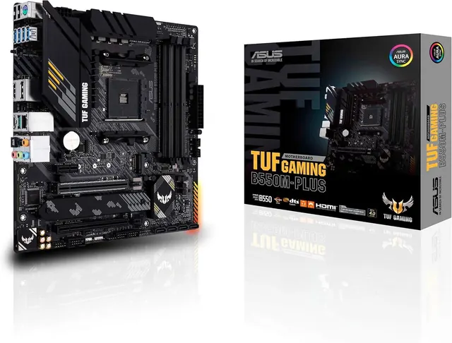 ASUS TUF Gaming B550M-PLUS: Micro ATX, AMD AM4, PCIe 4.0, 2.5Gb LAN