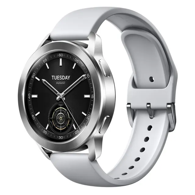 Xiaomi Watch S3 1.43-inch AMOLED Smartwatch, 47 mm, Silver