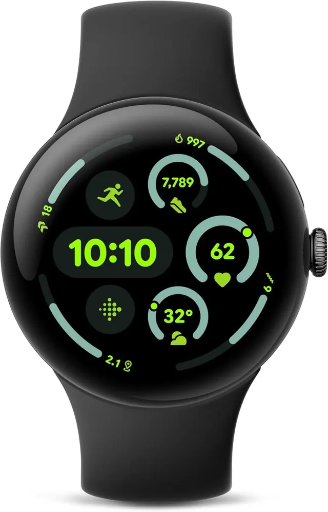 Google Pixel Watch 3 (45mm) 2024 Model - AMOLED Display, Fitbit Running Features, Wi-Fi
