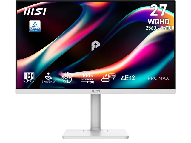 MSI E14: 27-inch WQHD, 144Hz, White