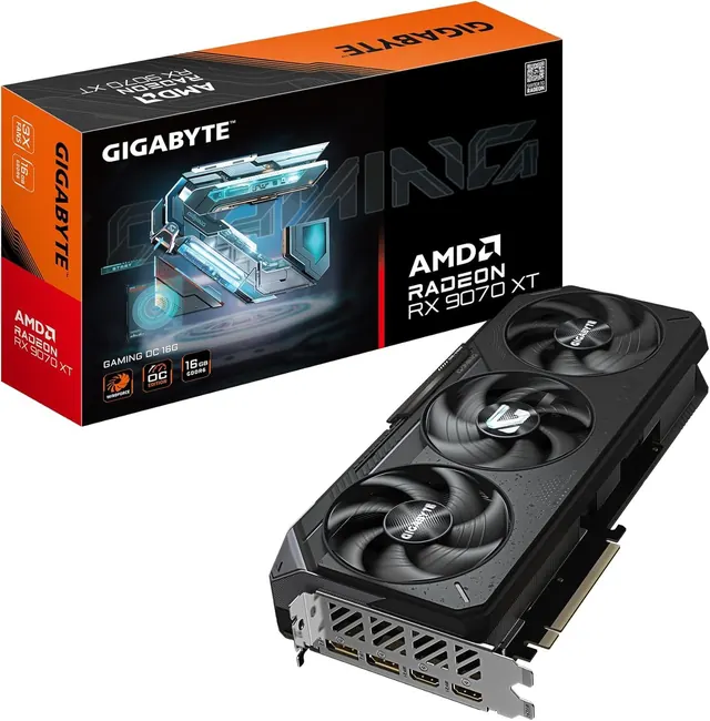 Gigabyte Radeon RX 9070 XT GAMING OC: 16GB GDDR6, PCIe 5.0 x16, GV-R9070XTGAMING OC-16GD