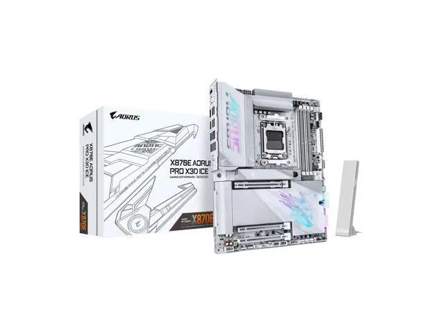 Gigabyte X870E AORUS PRO X3D ICE: AM5, ATX, DDR5, Wi-Fi 7