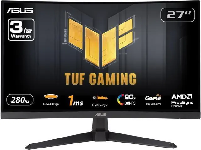 ASUS VG27VQM1B: 27-inch FHD, 280Hz, 1500R Curved Monitor