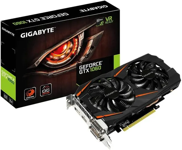 Gigabyte GeForce GTX 1060 WINDFORCE OC: 3GB GDDR5, ATX, 8K 60Hz