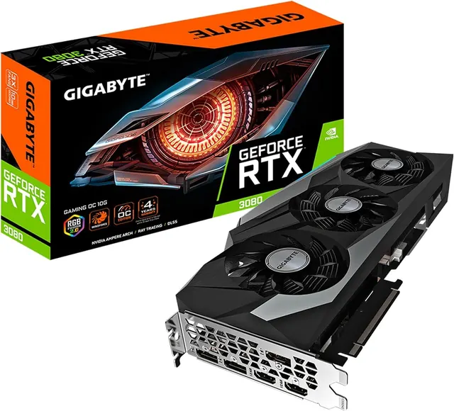 Gigabyte RTX 3080 Gaming OC: 10GB GDDR6X, 320-bit, WINDFORCE 3X