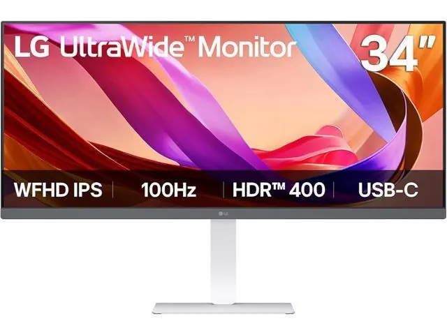 LG 34U530A: 34-inch 2560 x 1080 100Hz IPS UltraWide Monitor, White