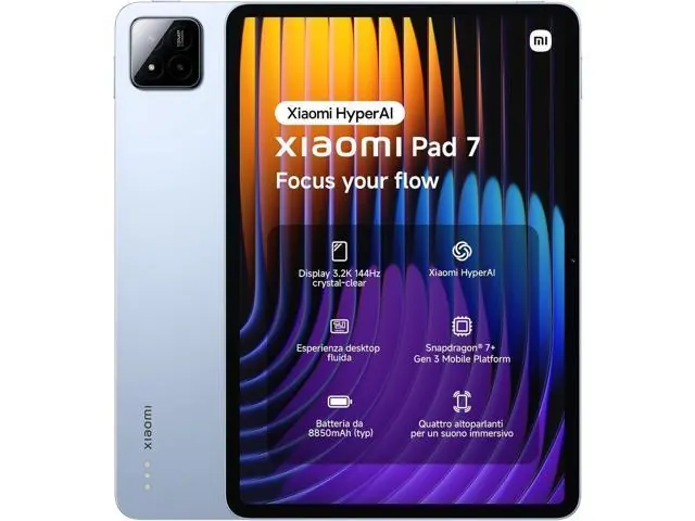 Xiaomi Pad 7 Wi‑Fi 11.2-inch 3.2K 144Hz Display, 256GB, 8GB RAM