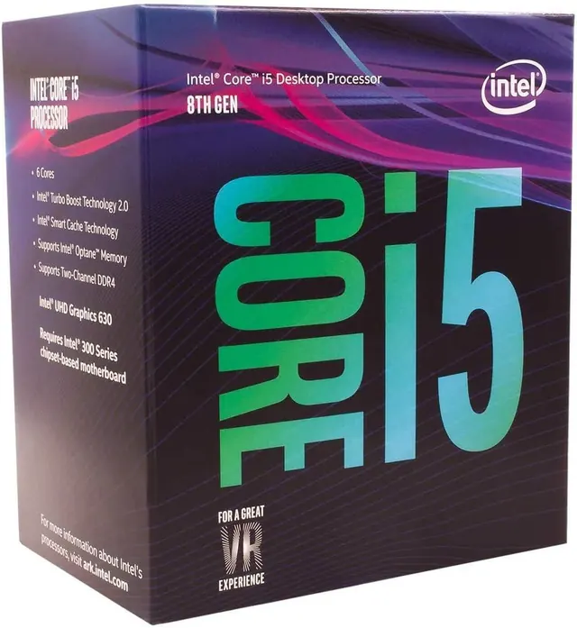Intel Core i5-8400: 6 Cores, 12 Threads, Up to 4.00 GHz Turbo