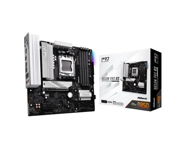 ASRock B850M Pro RS: Micro ATX, AM5, DDR5, PCIe 5.0