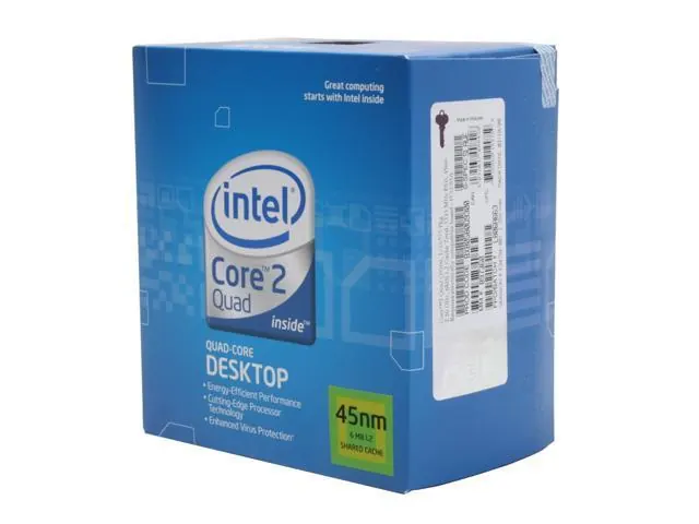 Intel Core 2 Quad Q9300: 2.5GHz, 6MB L2 Cache, 1333MHz FSB