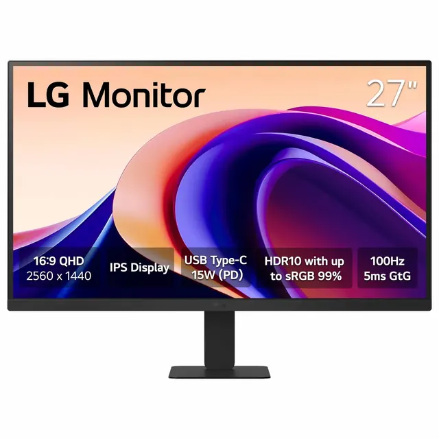 LG 27U631A: 27-inch QHD IPS, 100Hz, USB-C