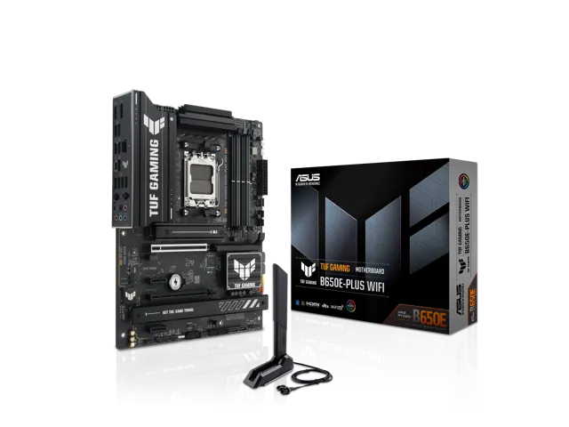 ASUS TUF GAMING B650E-PLUS WIFI: ATX, AM5, DDR5, Wi-Fi 6E