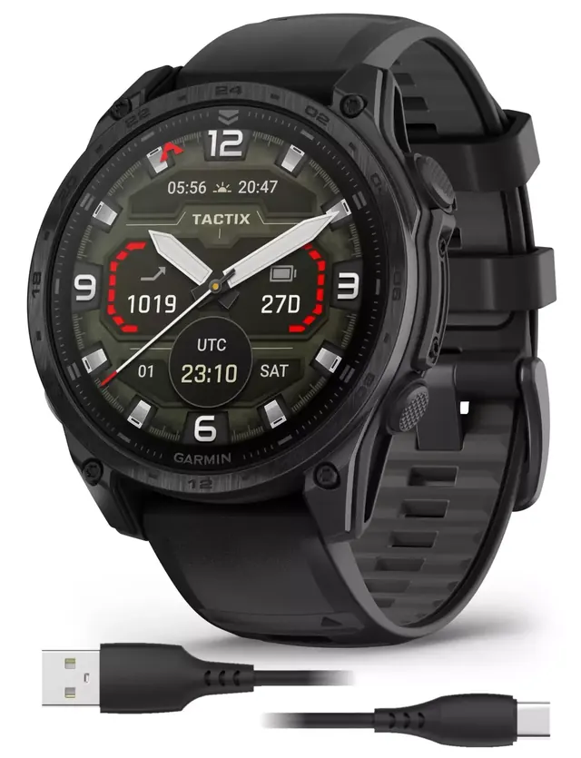 Garmin Tactix 8 47mm AMOLED Sapphire Edition with Applied Ballistics and Built-In Flashlight