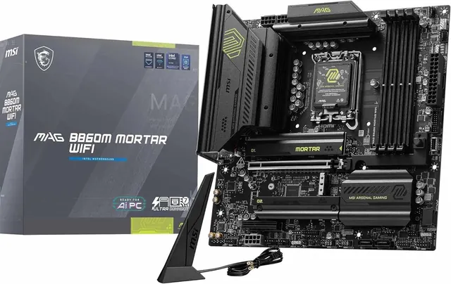 MSI MAG B860M Mortar WiFi: mATX, LGA 1851, DDR5, PCIe 5.0, Wi-Fi 7