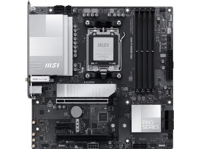 MSI PRO B850M-A WIFI: Micro ATX, AMD B850, Wi-Fi 7, DDR5