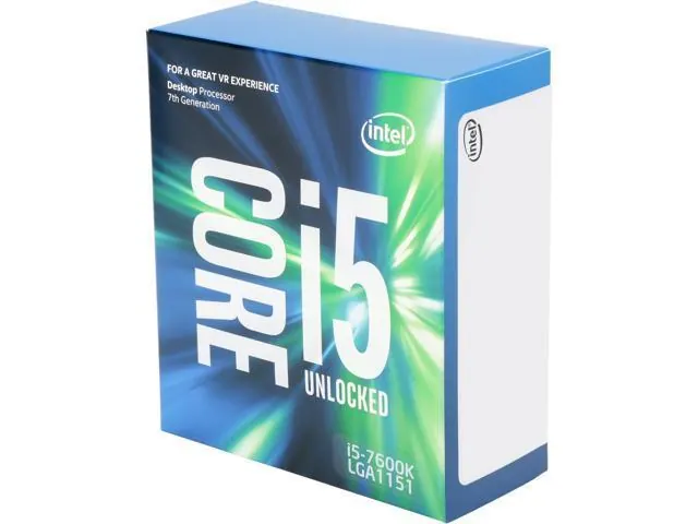 Intel Core i5-7600K: 3.8 GHz, LGA 1151, Intel HD Graphics 630