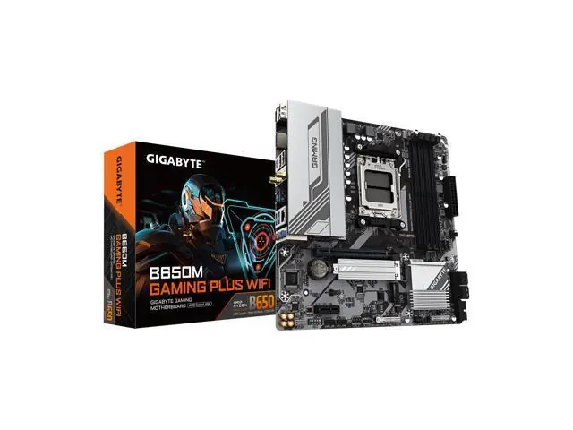 Gigabyte B650M GAMING PLUS WIFI: Micro ATX, AM5, DDR5, Wi-Fi 6E