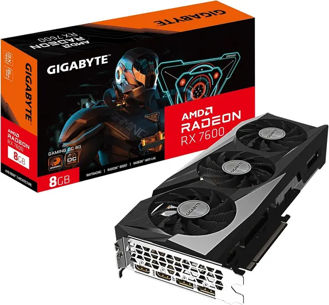 Gigabyte GV-R76GAMING OC-8GD: Radeon RX 7600, 8GB GDDR6, WINDFORCE Cooling