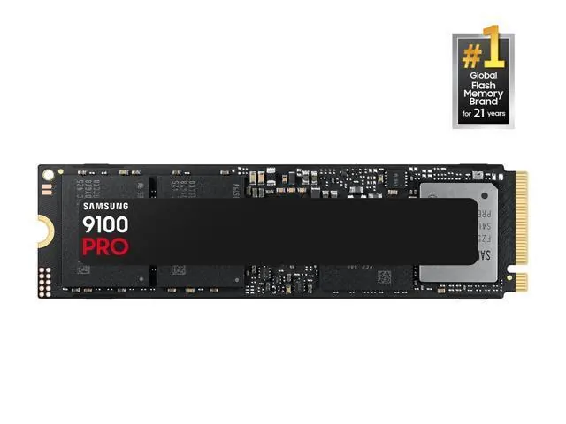Samsung 9100 PRO: 4TB, PCIe 5.0x4, M.2 2280, with Heatsink