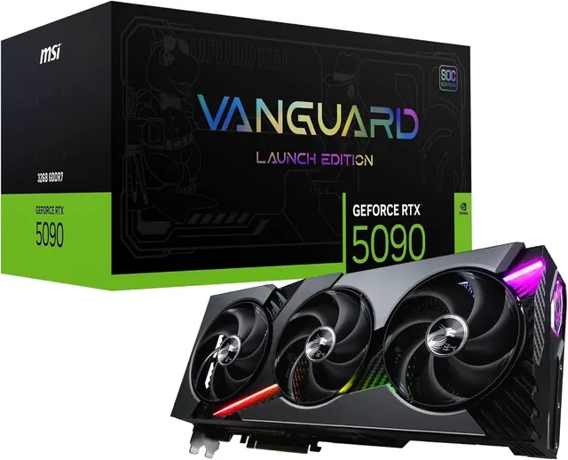MSI GeForce RTX 5090 VANGUARD SOC: 32GB GDDR7, PCIe 5.0, 3x DisplayPort, HDMI