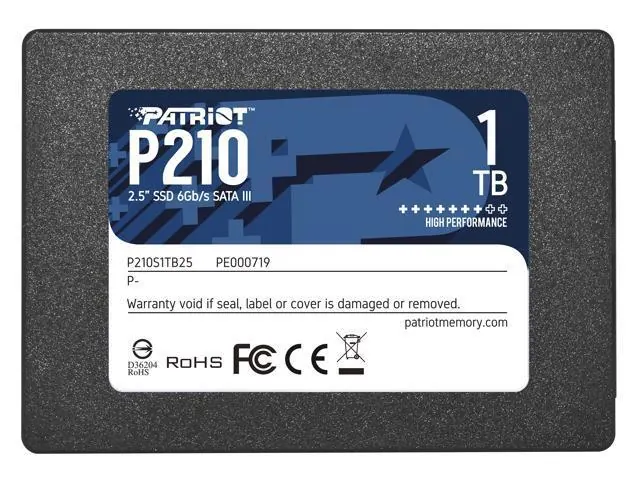 Patriot P210: 1TB, 2.5-inch, SATA III Internal SSD